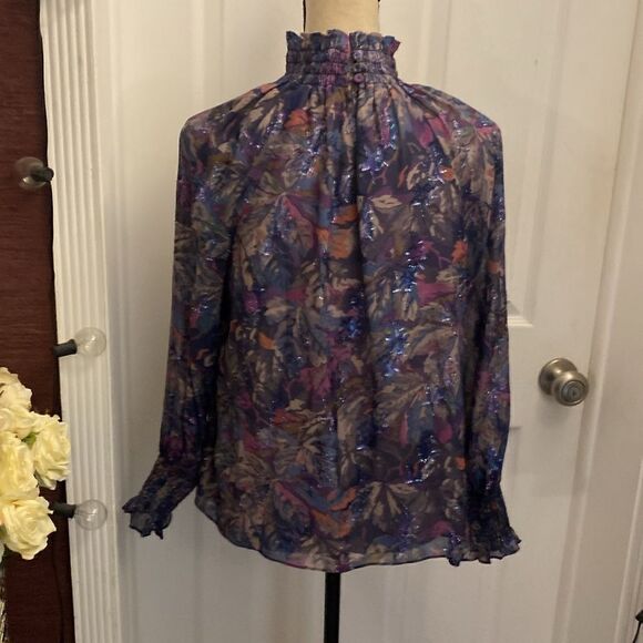 Rebecca Taylor 100% silk blouse, size 0 - Picture 9 of 11